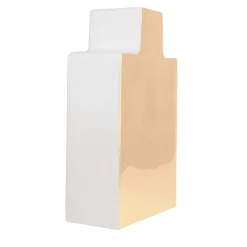 Vaso Moon 02 in Ceramica con smalto oro