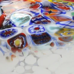 Vaso Murrina a pois policromi