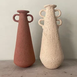 Vaso n.131 Anfora Alto Rosso in Gres