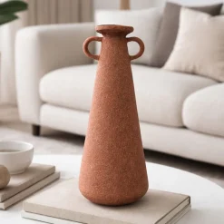Vaso n.131 Anfora Alto Rosso in Gres