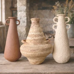 Vaso n.131 Anfora Alto Rosso in Gres