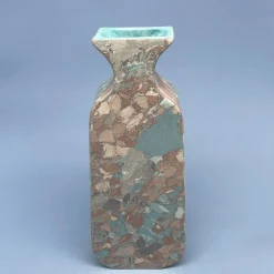 Vaso n.116 Effetto Marmo Azzurro e Grigio