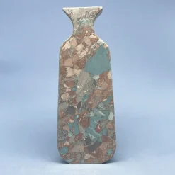 Vaso n.116 Effetto Marmo Azzurro e Grigio