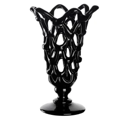 Vaso nero arabescato