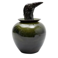 Vaso nero Canopo Corvo