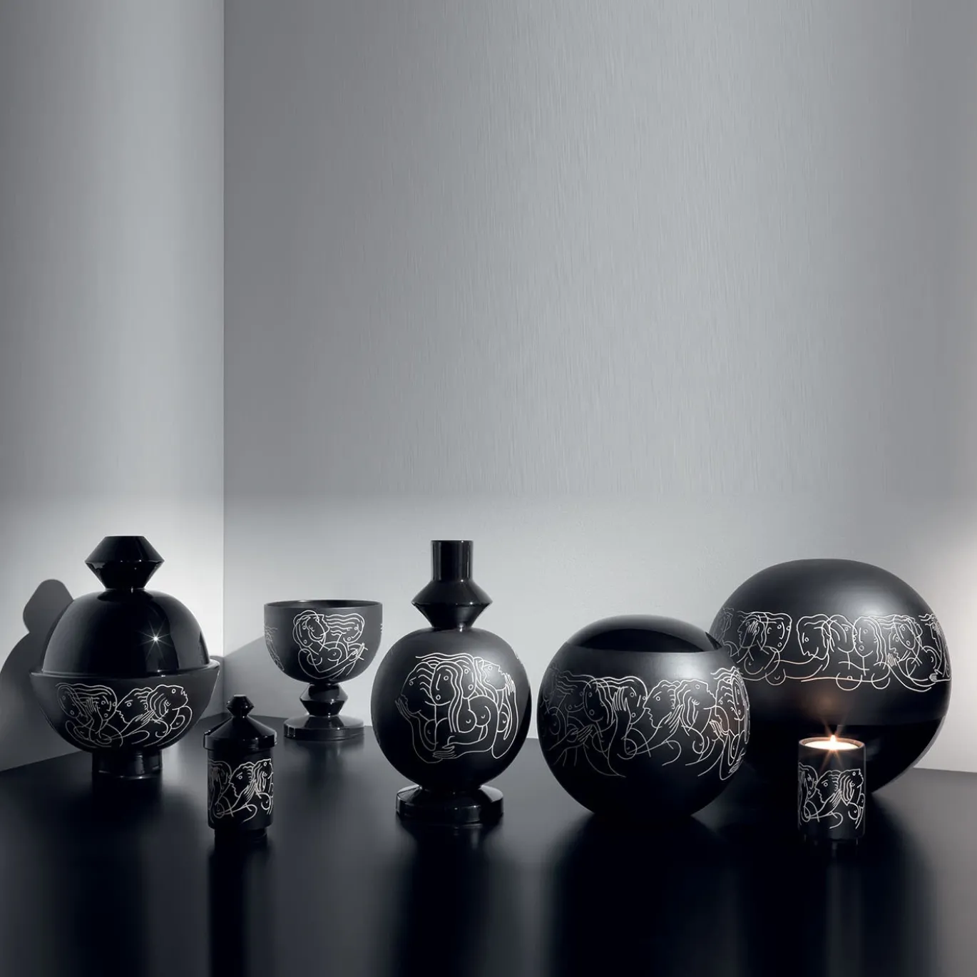 Vaso nero Ebbrezza