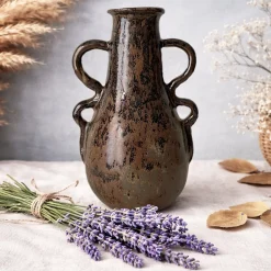 Vaso n. 156 in Ceramica a Quattro Manici Effetto rustico