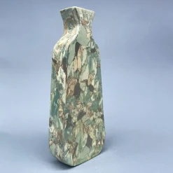 Vaso n. 87 in Ceramica effetto marmo breccia verde medio