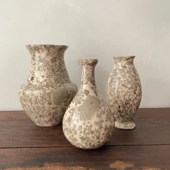 Vaso n. 154 Medio Effetto Marmo Vaso in Ceramica Verde