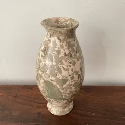 Vaso n. 154 Medio Effetto Marmo Vaso in Ceramica Verde