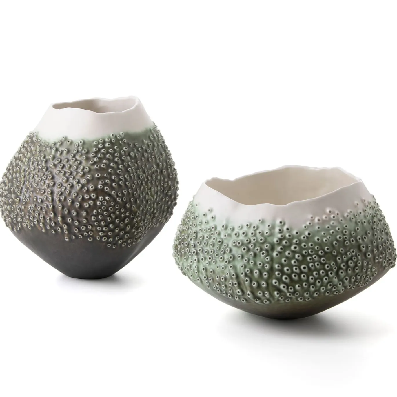 Vaso Oceania Verde in Porcellana