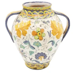 Vaso Orciolo con Fleur-De-Lis rosso fiorentino
