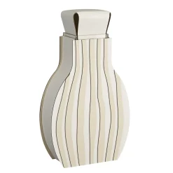 Vaso Otto a righe bianco/Panna Cotta di Gianpaolo Venier
