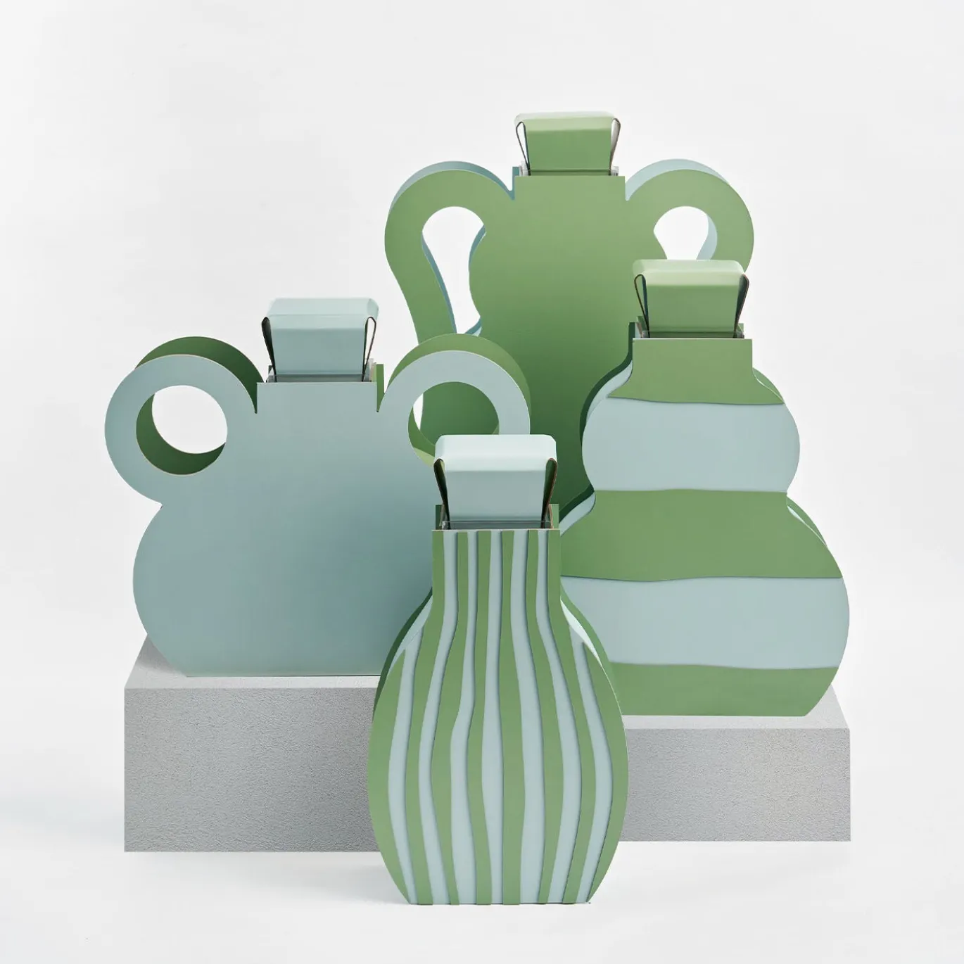 Vaso Otto Monochrome Sky Blue di Gianpaolo Venier