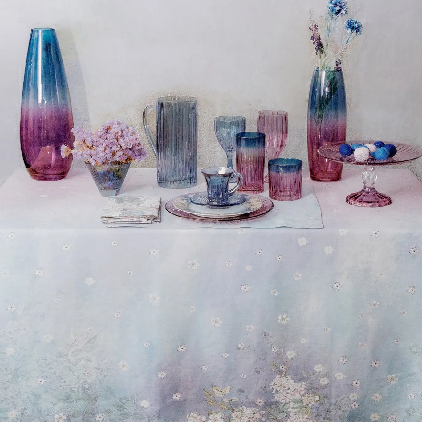 Vaso Parma viola-blu