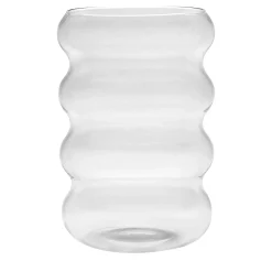 Vaso Peacock per fiori in vetro