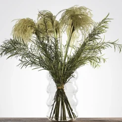 Vaso Peacock per fiori in vetro