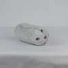 Vaso per fiori Capsule in marmo bianco satinato