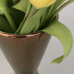 Vaso per fiori in terracotta Jigger Bronze