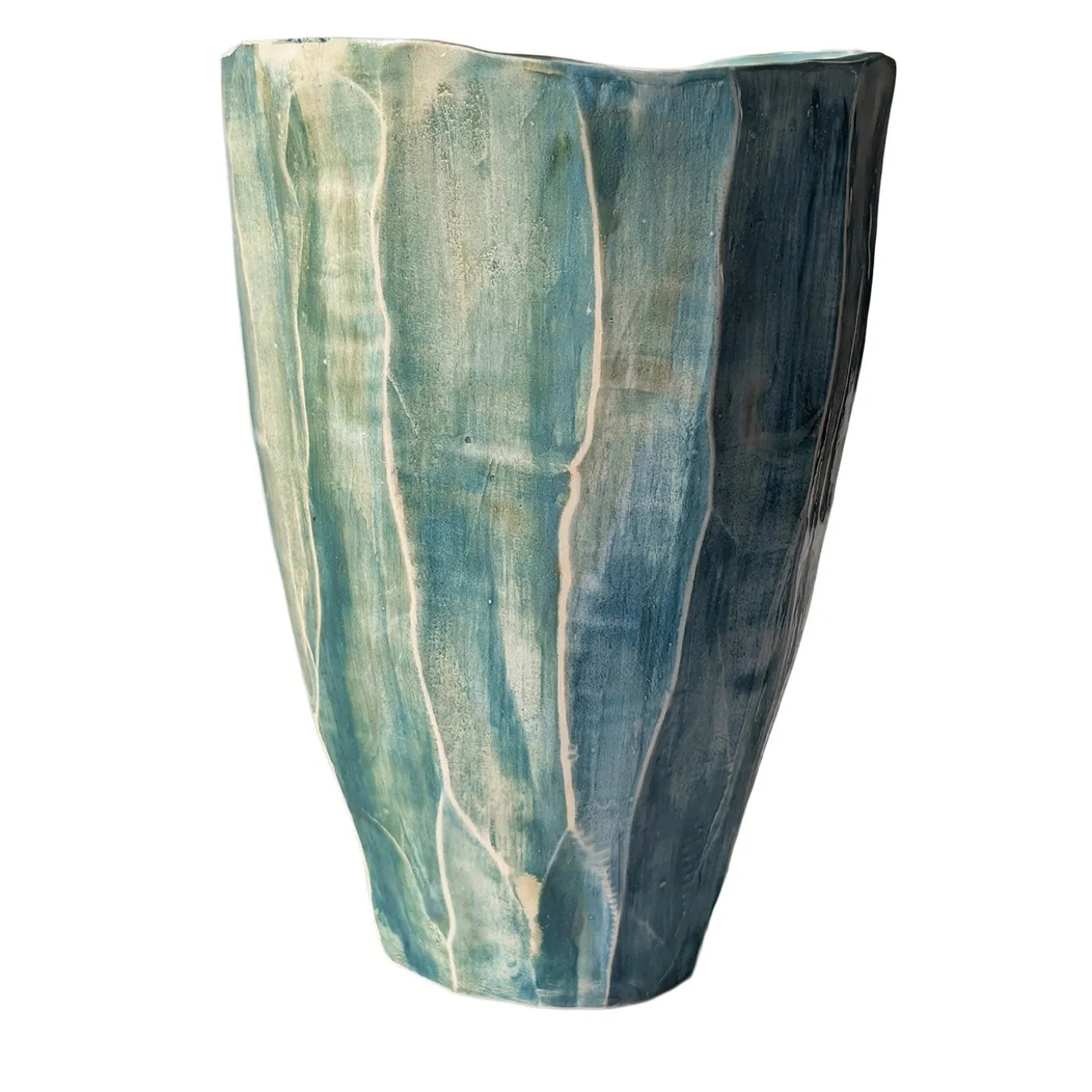 Vaso per fiori Minimal Chroma in ceramica verde