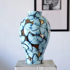 Vaso Petalouda Piccolo in ceramica oro