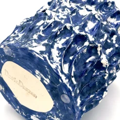 Vaso piccolo Onda Izmir blu e bianco ghiaccio
