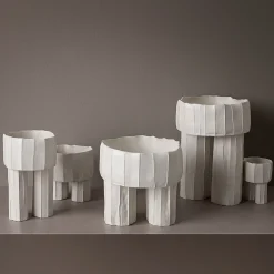 Vaso Piccolo Signorina Corteccia Bianco