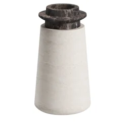 Vaso piccolo Tivoli in travertino e marmo di Ivan Colominas