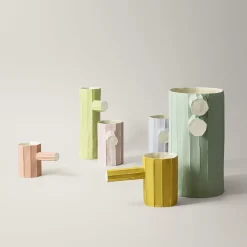 Vaso Pino Mono Corteccia C18/Pietra