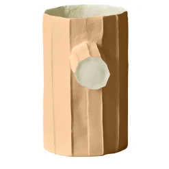 Vaso Pino Mono Corteccia D10/Terracotta