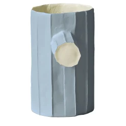 Vaso Pino Mono Corteccia E6/Grigio Azzurro
