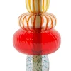 Vaso Playground a 4 componenti in vetro con base in marmo