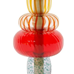 Vaso Playground a 4 componenti in vetro con base in marmo