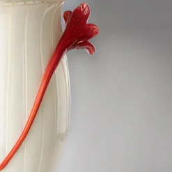 Vaso policromo con fiori Stmat