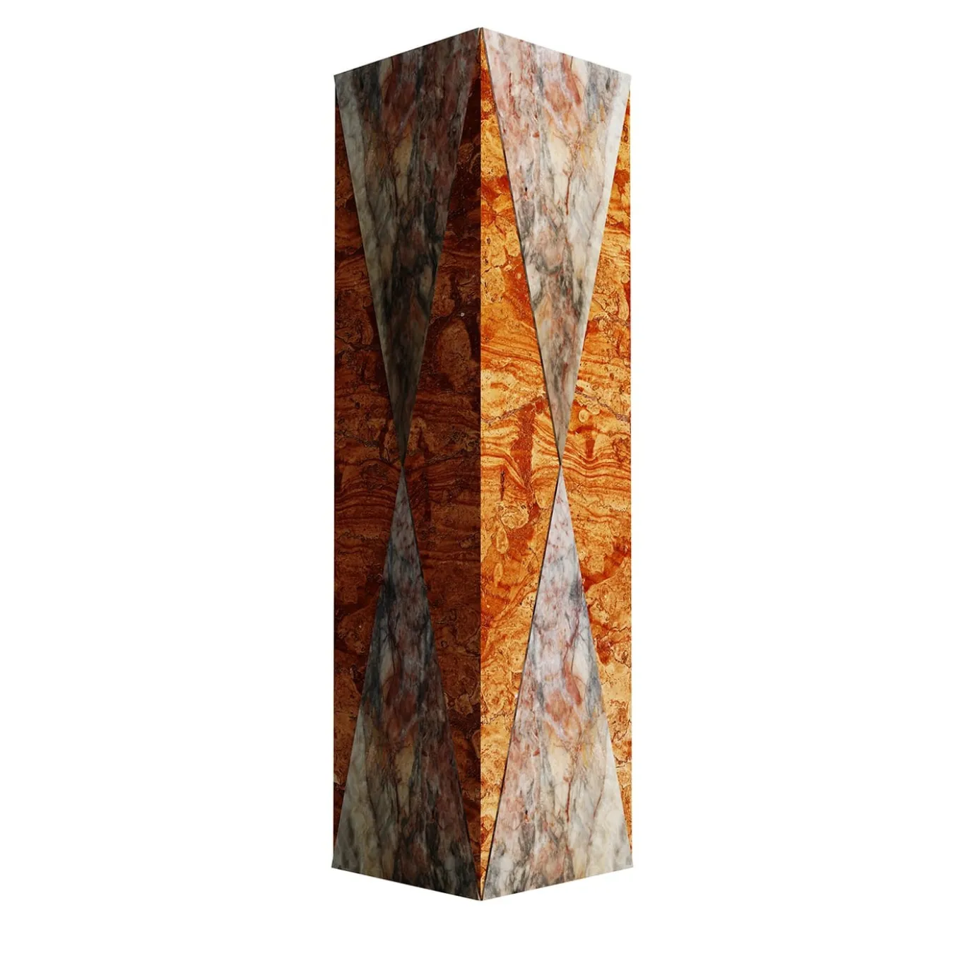 Vaso Polimelus Rosso Asiago & Fior di Pesco Carnico