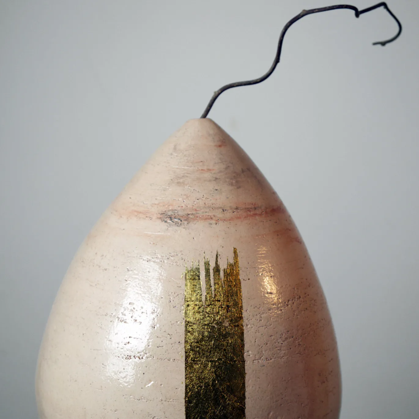 Vaso potiche in gres rosa
