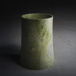 Vaso Princess L in Marmo Artik Green di Christophe Pillet