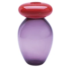 Vaso Queen arancio-viola di Karim Rashid
