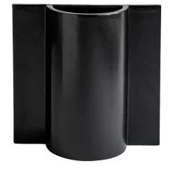 Vaso Queen in ceramica nera