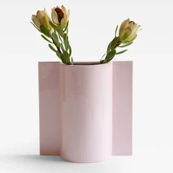 Vaso Queen in ceramica rosa