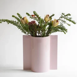 Vaso Queen in ceramica rosa