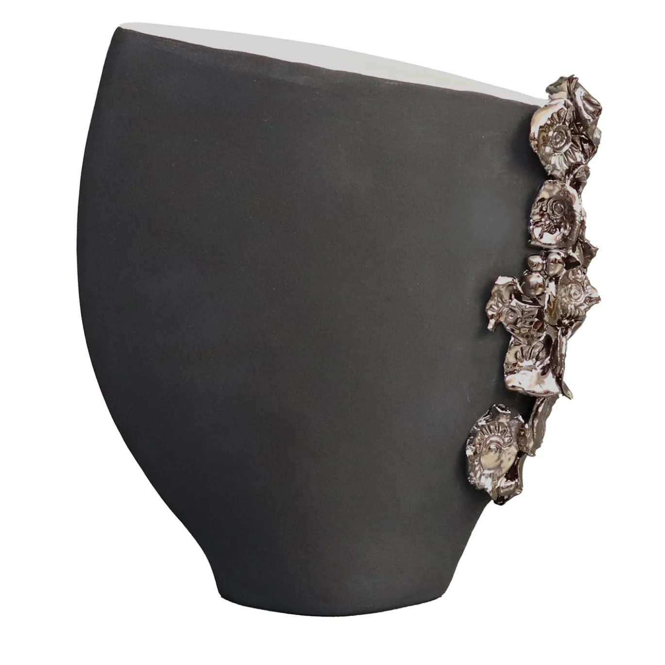 Vaso Ramadura piccolo in ceramica nera