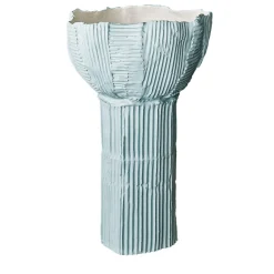 Vaso Ranuncolo Cartoccio C7/Bimbo in Ceramica Blu