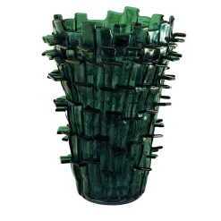 Vaso Ritagli verde di Fulvio Bianconi