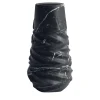 vaso Rock in marmo nero di Jacopo Simonetti