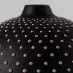 Vaso rosa a pois