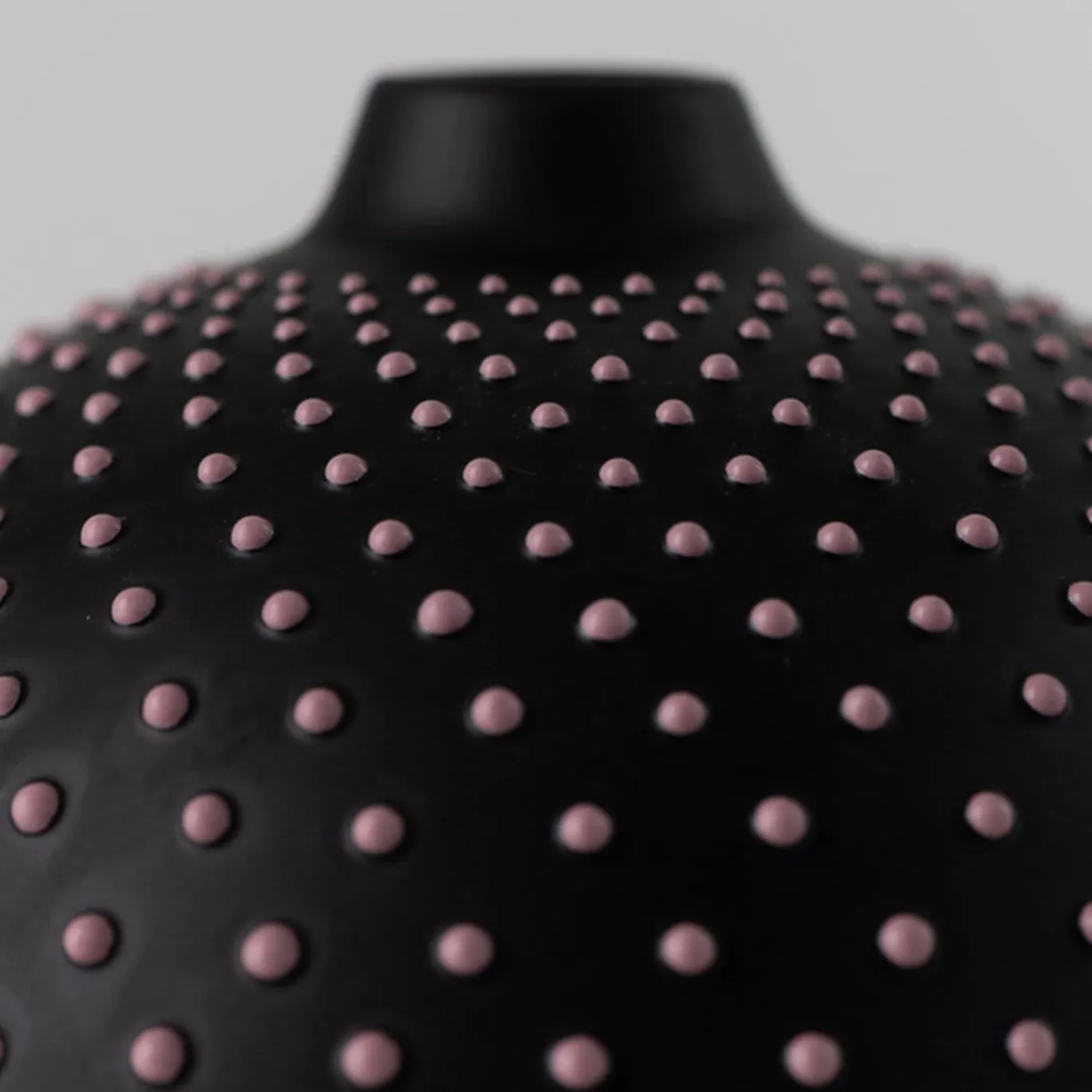 Vaso rosa a pois