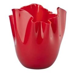 Vaso rosso Fazzoletto di Paolo Venini e Fulvio Bianconi