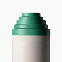 Vaso rotondo alto bianco di Ettore Sottsass