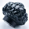 Vaso rotondo nero opaco Onda